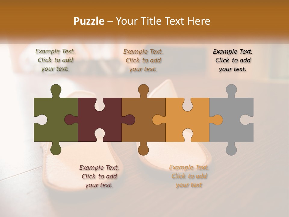 A Pair Of White Shoes Sitting On Top Of A Wooden Floor PowerPoint Template