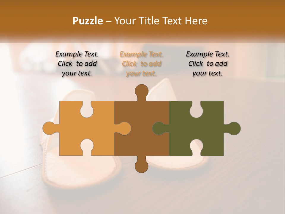 A Pair Of White Shoes Sitting On Top Of A Wooden Floor PowerPoint Template