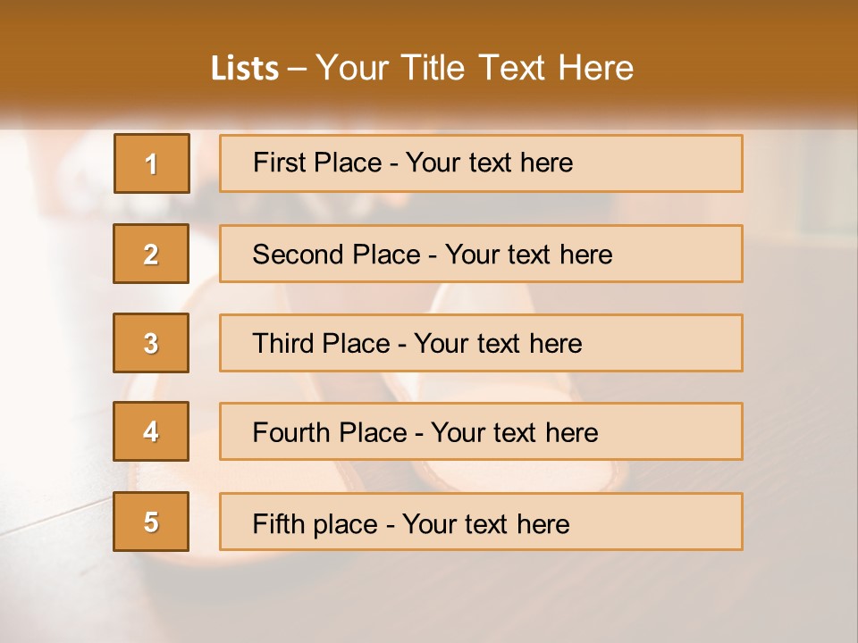 A Pair Of White Shoes Sitting On Top Of A Wooden Floor PowerPoint Template