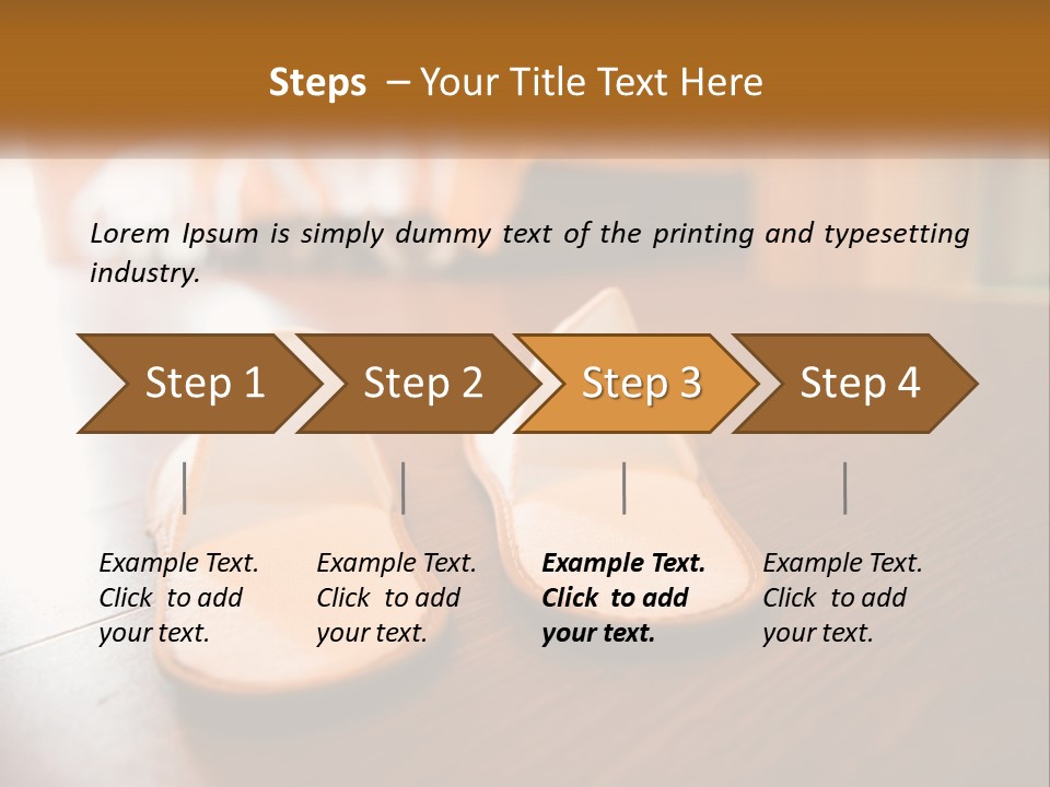 A Pair Of White Shoes Sitting On Top Of A Wooden Floor PowerPoint Template