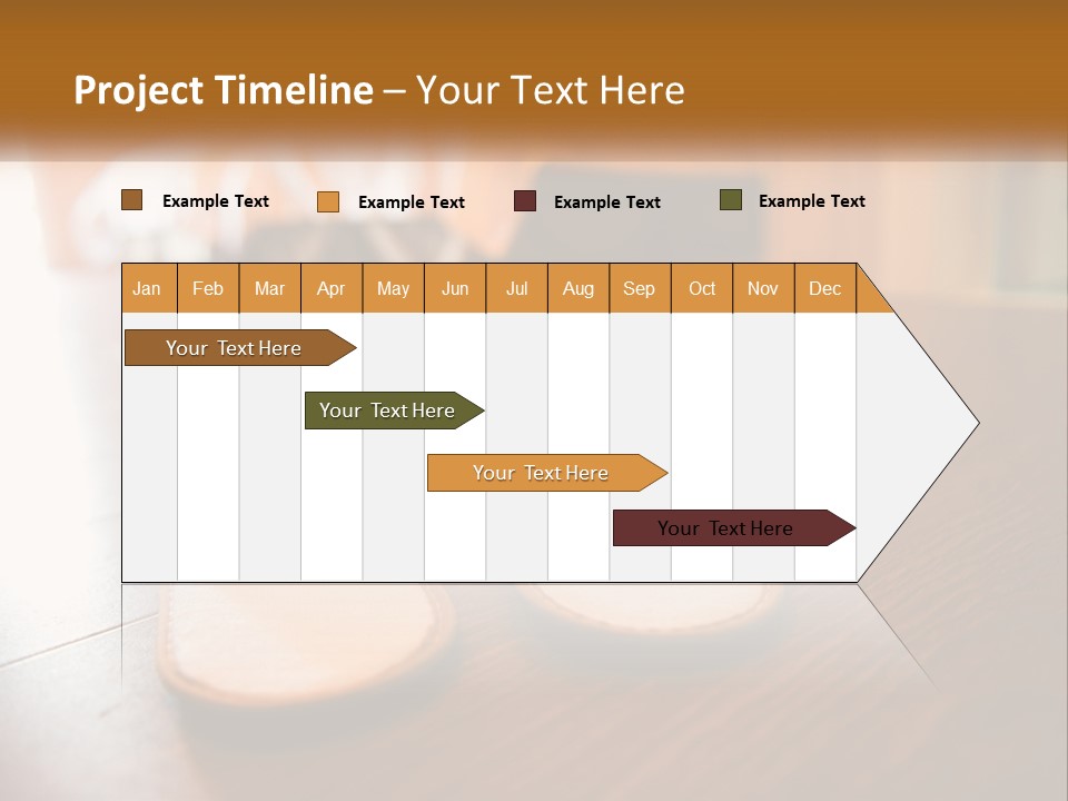 A Pair Of White Shoes Sitting On Top Of A Wooden Floor PowerPoint Template