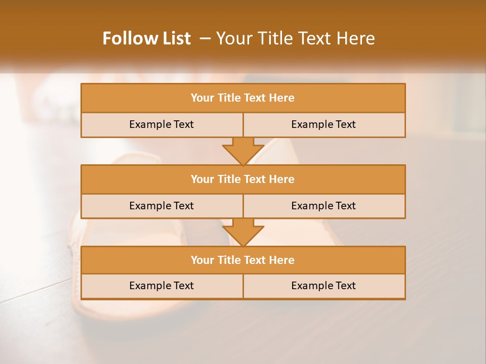 A Pair Of White Shoes Sitting On Top Of A Wooden Floor PowerPoint Template