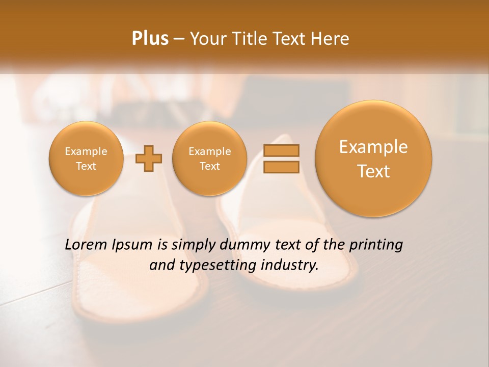A Pair Of White Shoes Sitting On Top Of A Wooden Floor PowerPoint Template