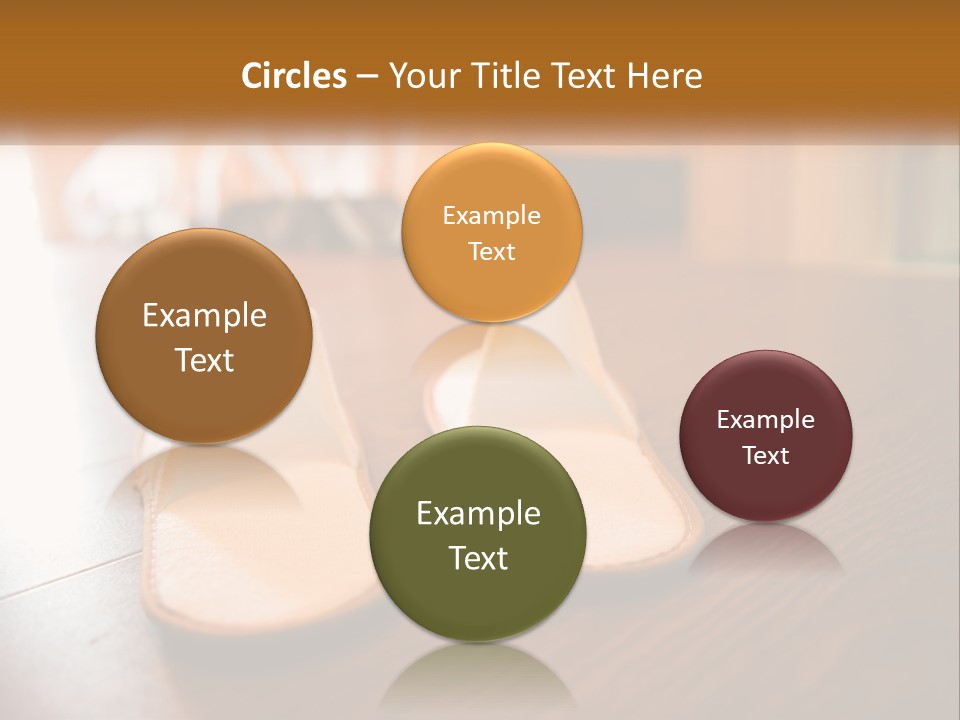 A Pair Of White Shoes Sitting On Top Of A Wooden Floor PowerPoint Template