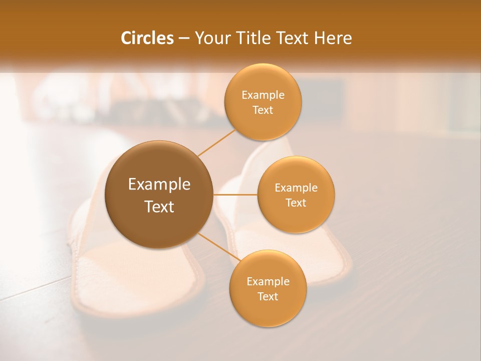 A Pair Of White Shoes Sitting On Top Of A Wooden Floor PowerPoint Template