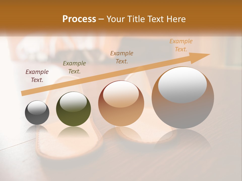 A Pair Of White Shoes Sitting On Top Of A Wooden Floor PowerPoint Template