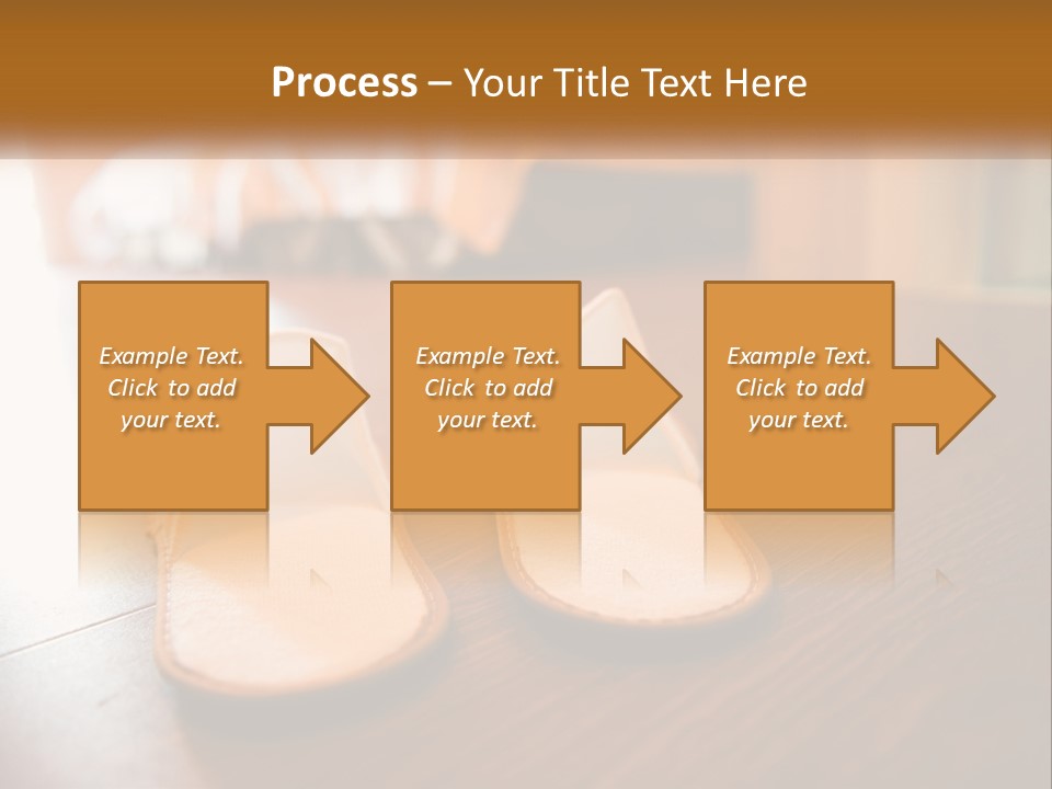 A Pair Of White Shoes Sitting On Top Of A Wooden Floor PowerPoint Template