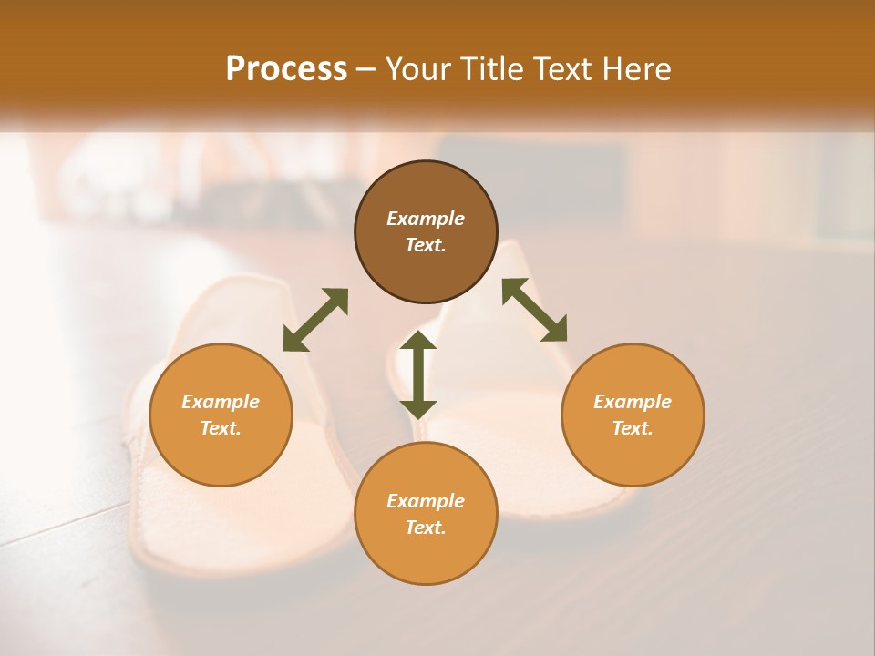 A Pair Of White Shoes Sitting On Top Of A Wooden Floor PowerPoint Template