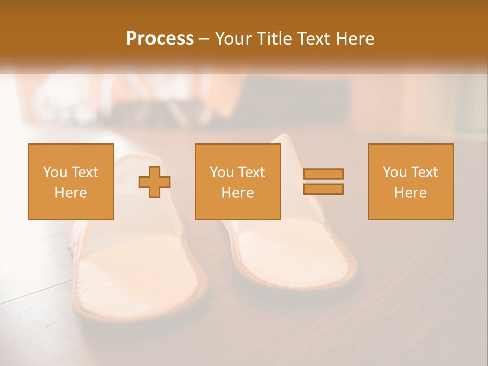 A Pair Of White Shoes Sitting On Top Of A Wooden Floor PowerPoint Template