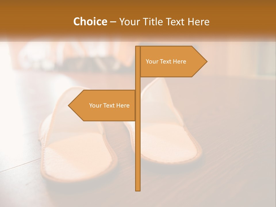 A Pair Of White Shoes Sitting On Top Of A Wooden Floor PowerPoint Template