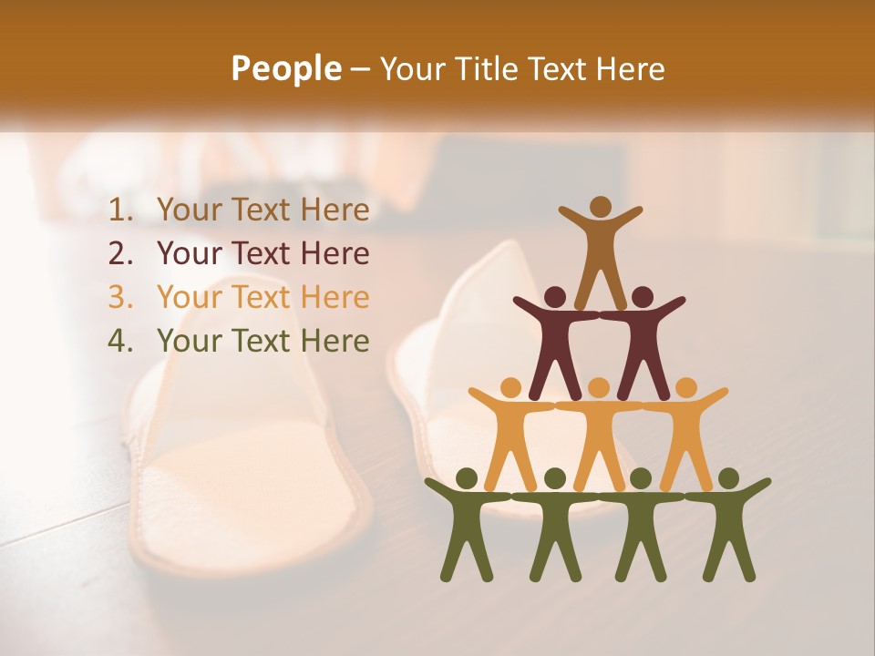 A Pair Of White Shoes Sitting On Top Of A Wooden Floor PowerPoint Template