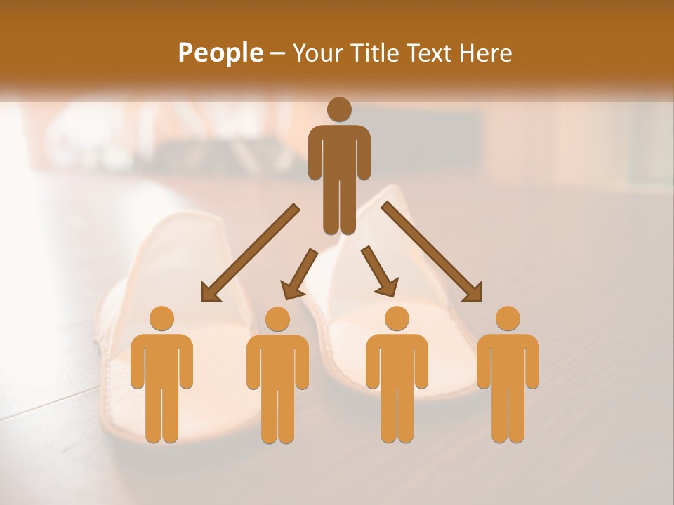 A Pair Of White Shoes Sitting On Top Of A Wooden Floor PowerPoint Template