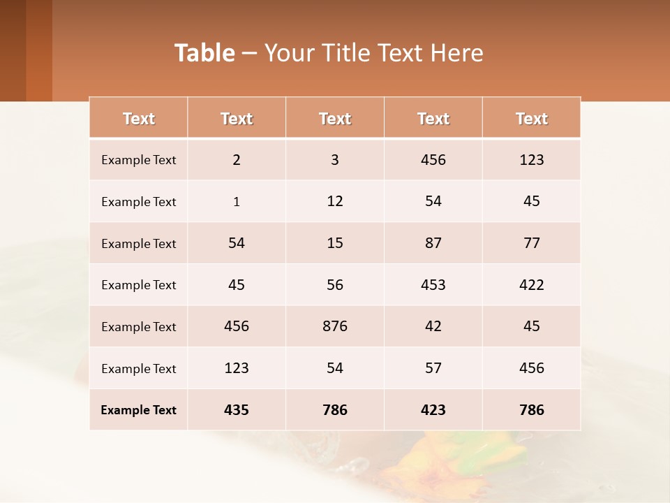 A Baby In A Bathtub Playing With A Yellow Leaf PowerPoint Template
