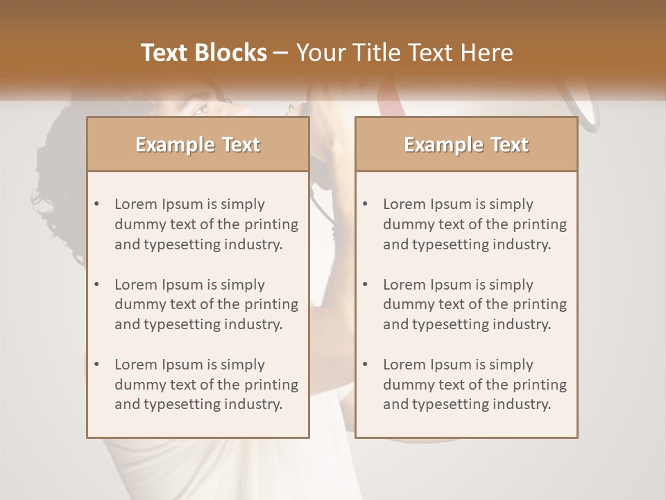 A Man Holding A Megaphone Up To His Face PowerPoint Template