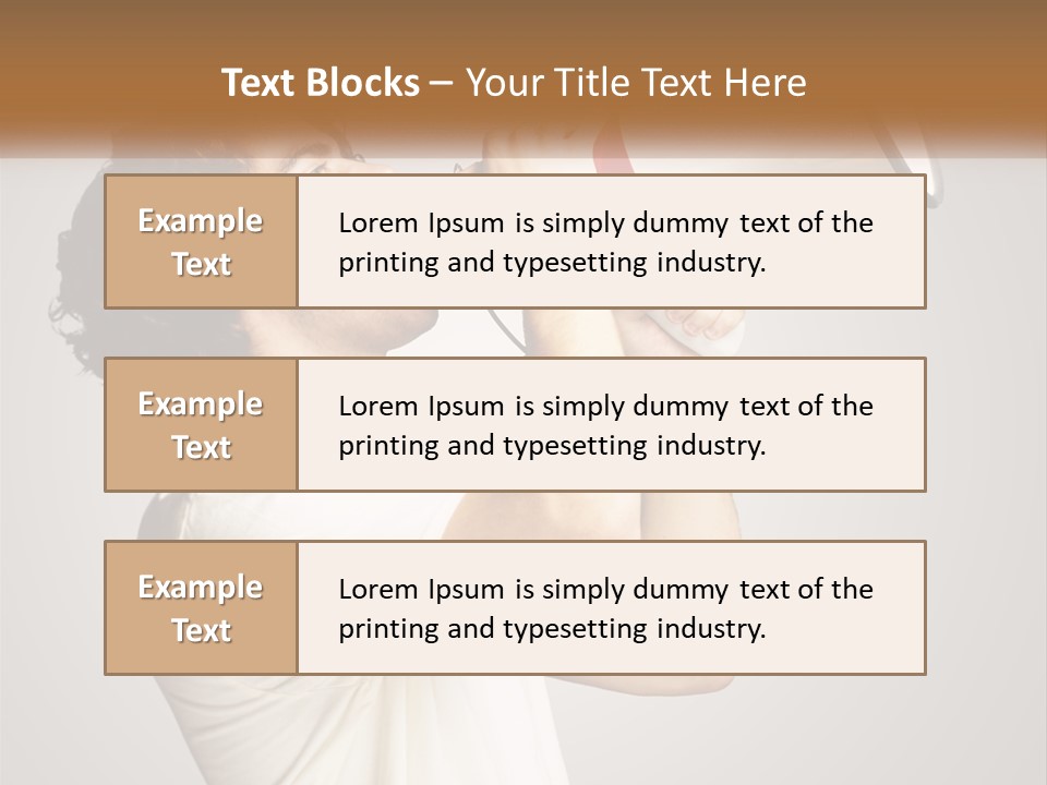 A Man Holding A Megaphone Up To His Face PowerPoint Template