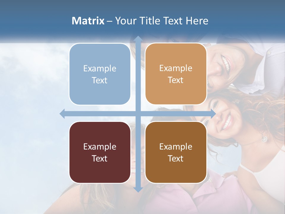 A Group Of People Standing Together In A Circle PowerPoint Template