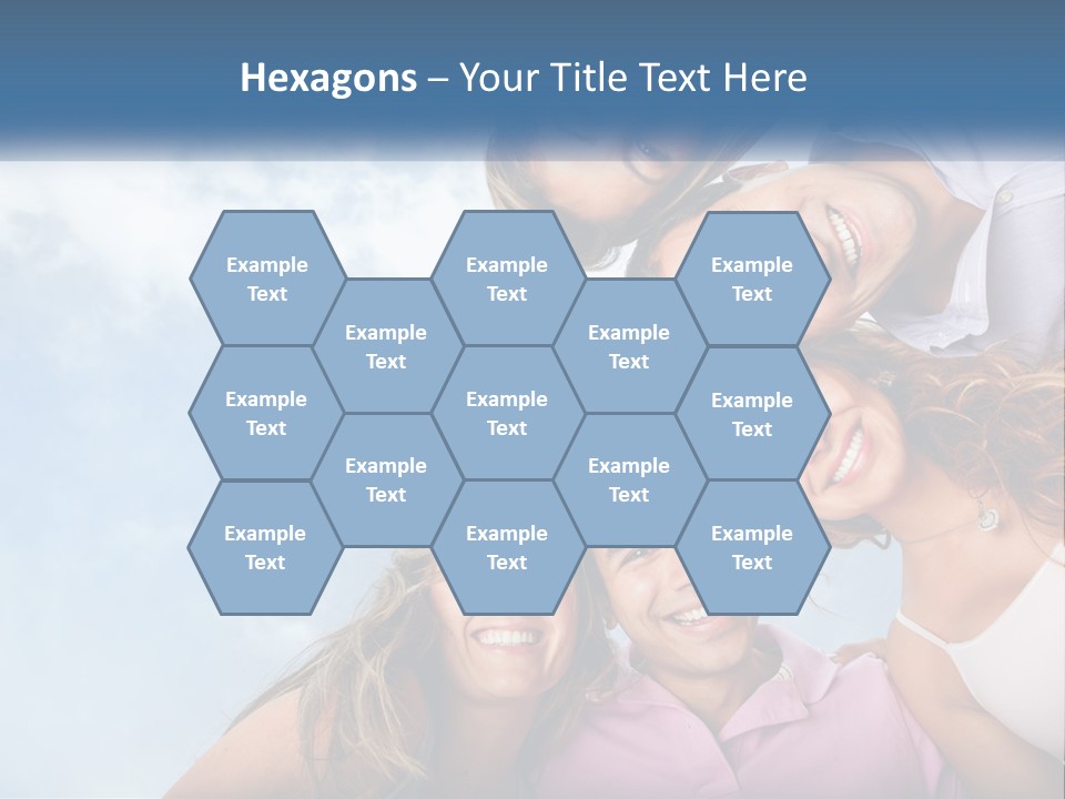 A Group Of People Standing Together In A Circle PowerPoint Template