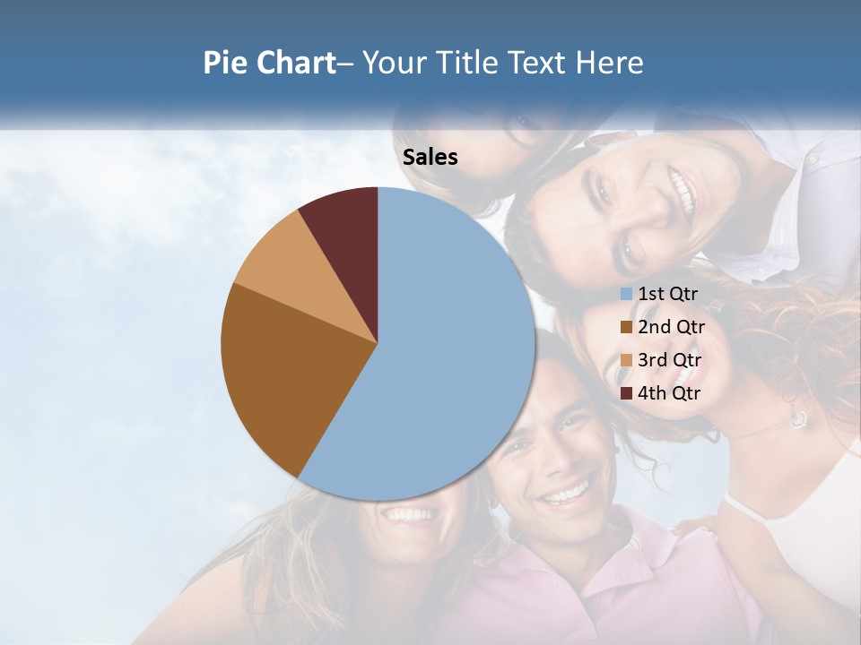 A Group Of People Standing Together In A Circle PowerPoint Template