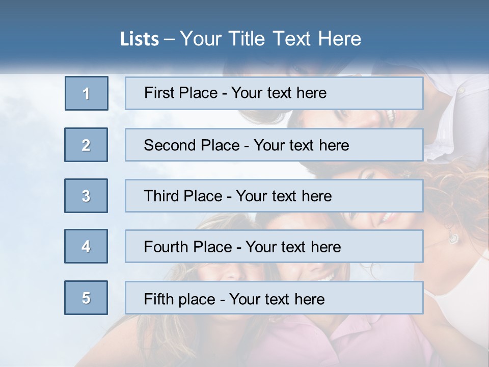 A Group Of People Standing Together In A Circle PowerPoint Template