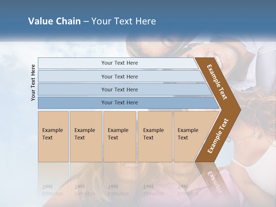 A Group Of People Standing Together In A Circle PowerPoint Template