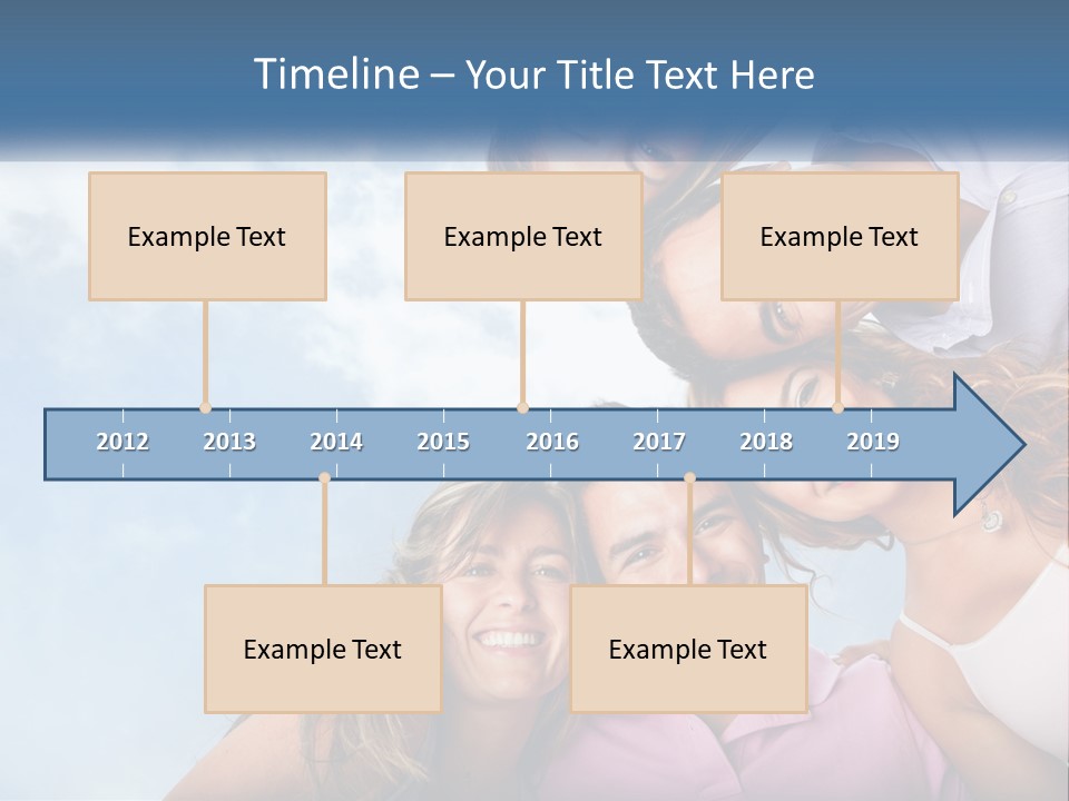 A Group Of People Standing Together In A Circle PowerPoint Template