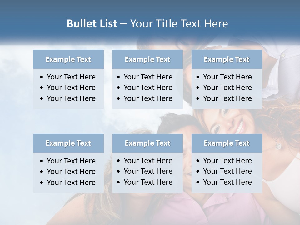 A Group Of People Standing Together In A Circle PowerPoint Template