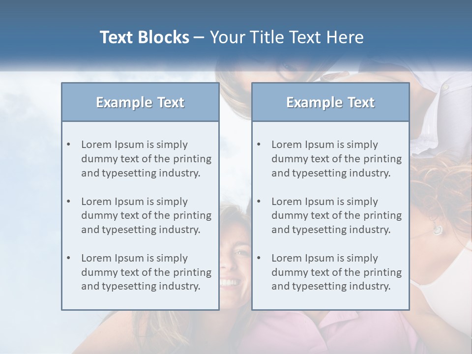 A Group Of People Standing Together In A Circle PowerPoint Template