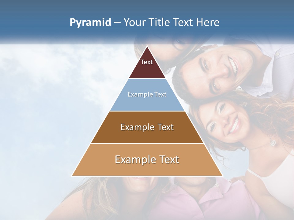 A Group Of People Standing Together In A Circle PowerPoint Template