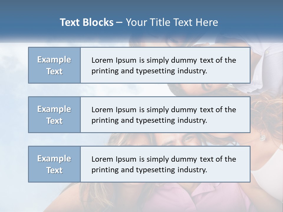 A Group Of People Standing Together In A Circle PowerPoint Template