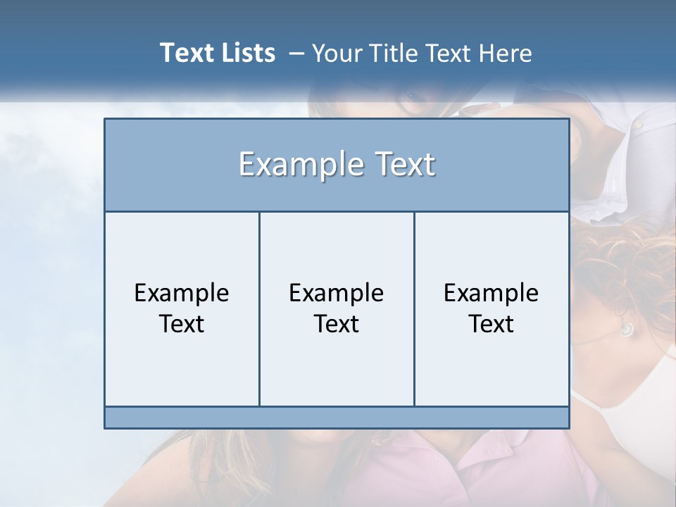 A Group Of People Standing Together In A Circle PowerPoint Template