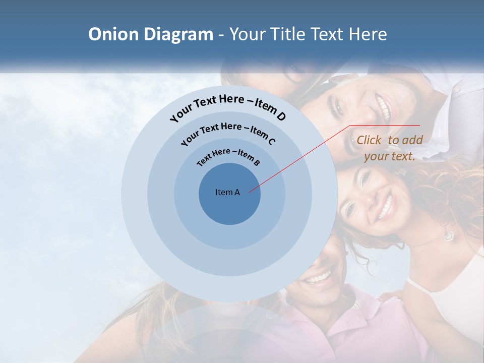 A Group Of People Standing Together In A Circle PowerPoint Template