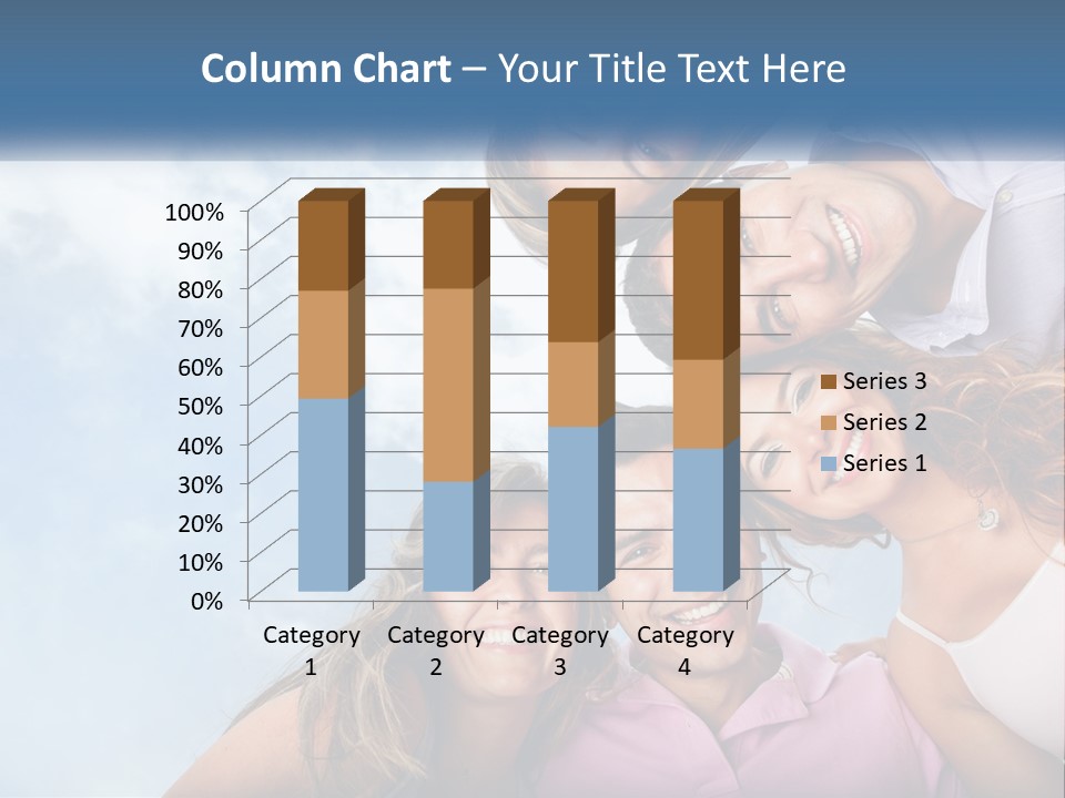 A Group Of People Standing Together In A Circle PowerPoint Template