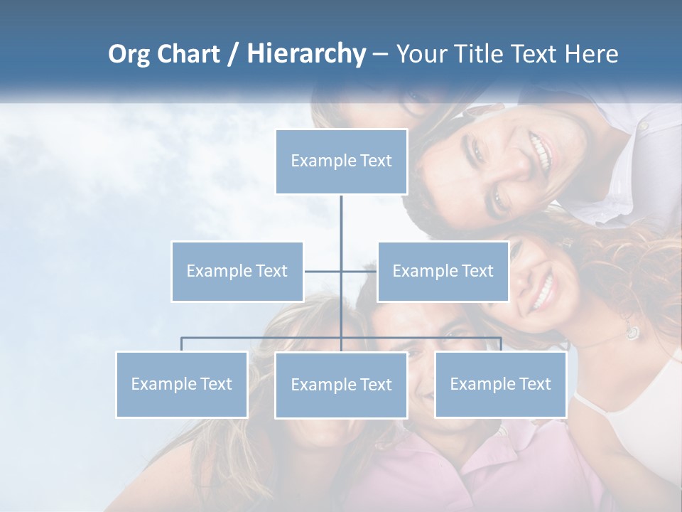 A Group Of People Standing Together In A Circle PowerPoint Template