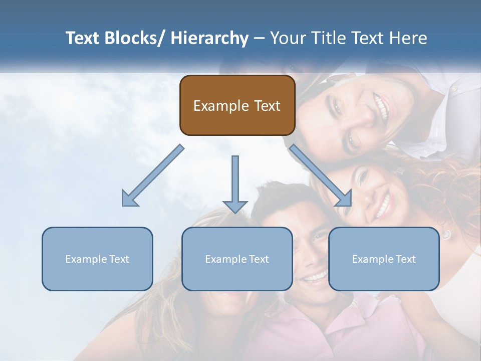 A Group Of People Standing Together In A Circle PowerPoint Template