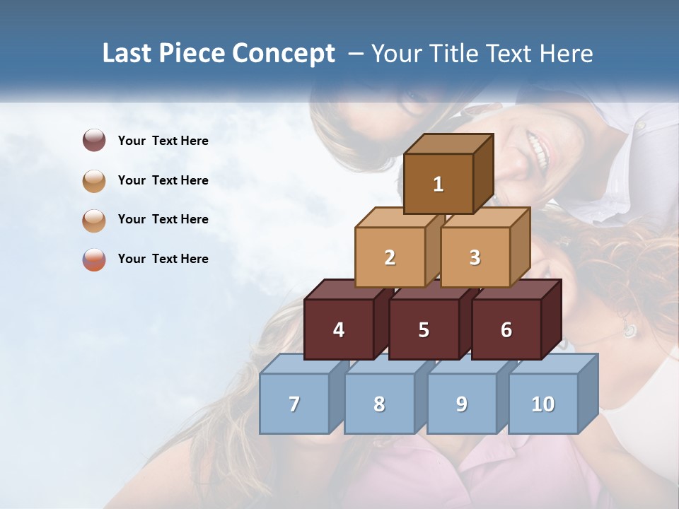 A Group Of People Standing Together In A Circle PowerPoint Template