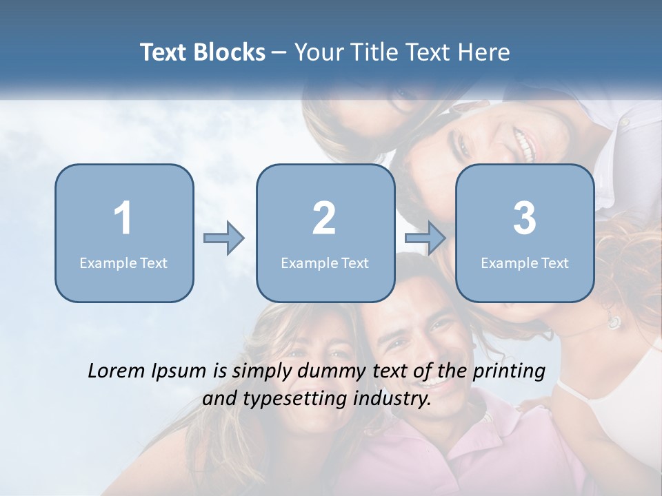 A Group Of People Standing Together In A Circle PowerPoint Template