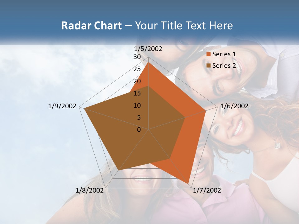 A Group Of People Standing Together In A Circle PowerPoint Template