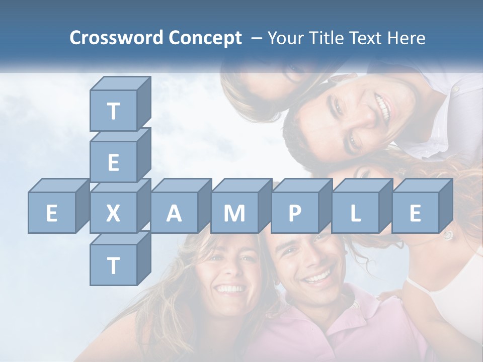 A Group Of People Standing Together In A Circle PowerPoint Template