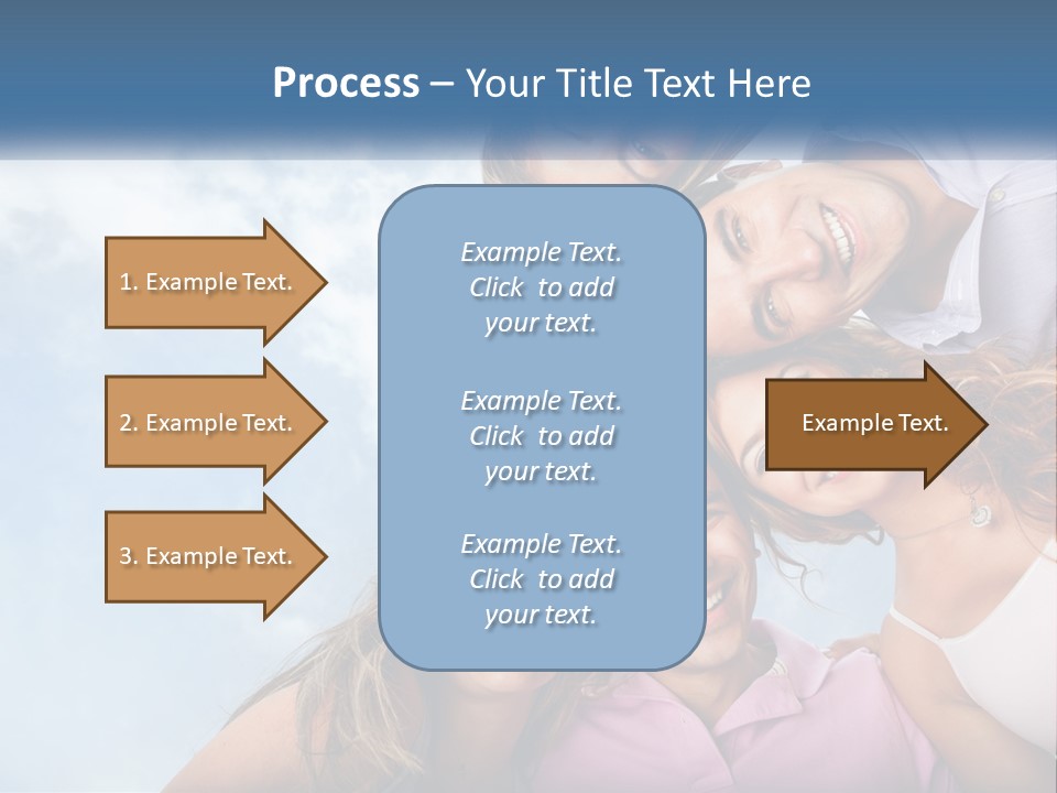 A Group Of People Standing Together In A Circle PowerPoint Template