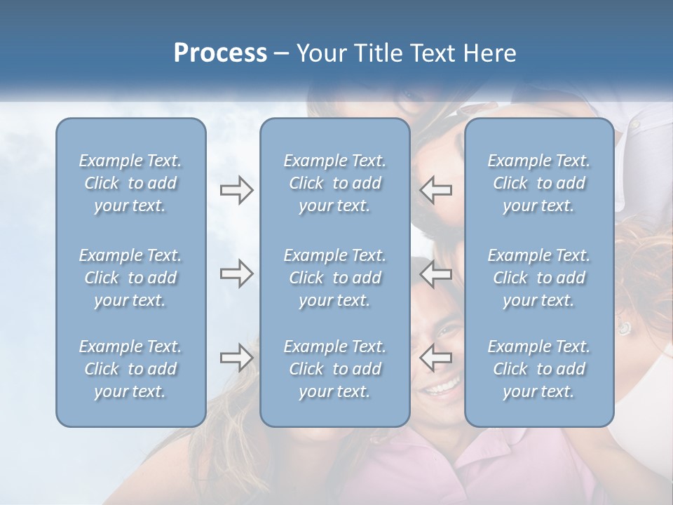A Group Of People Standing Together In A Circle PowerPoint Template