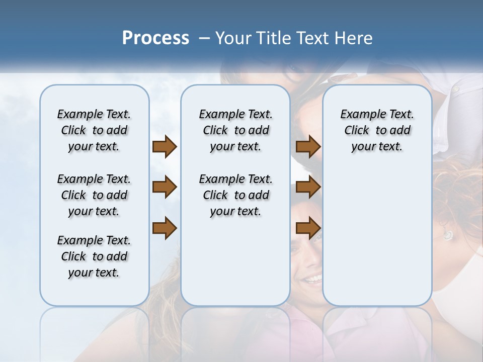 A Group Of People Standing Together In A Circle PowerPoint Template
