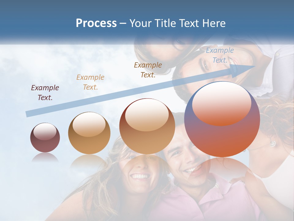 A Group Of People Standing Together In A Circle PowerPoint Template