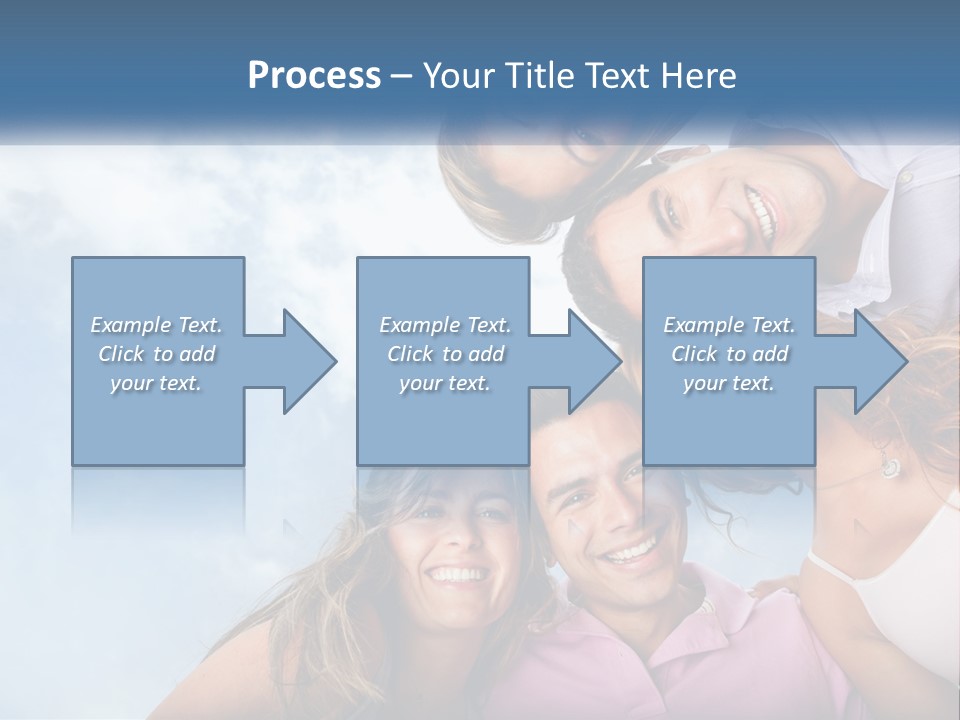 A Group Of People Standing Together In A Circle PowerPoint Template