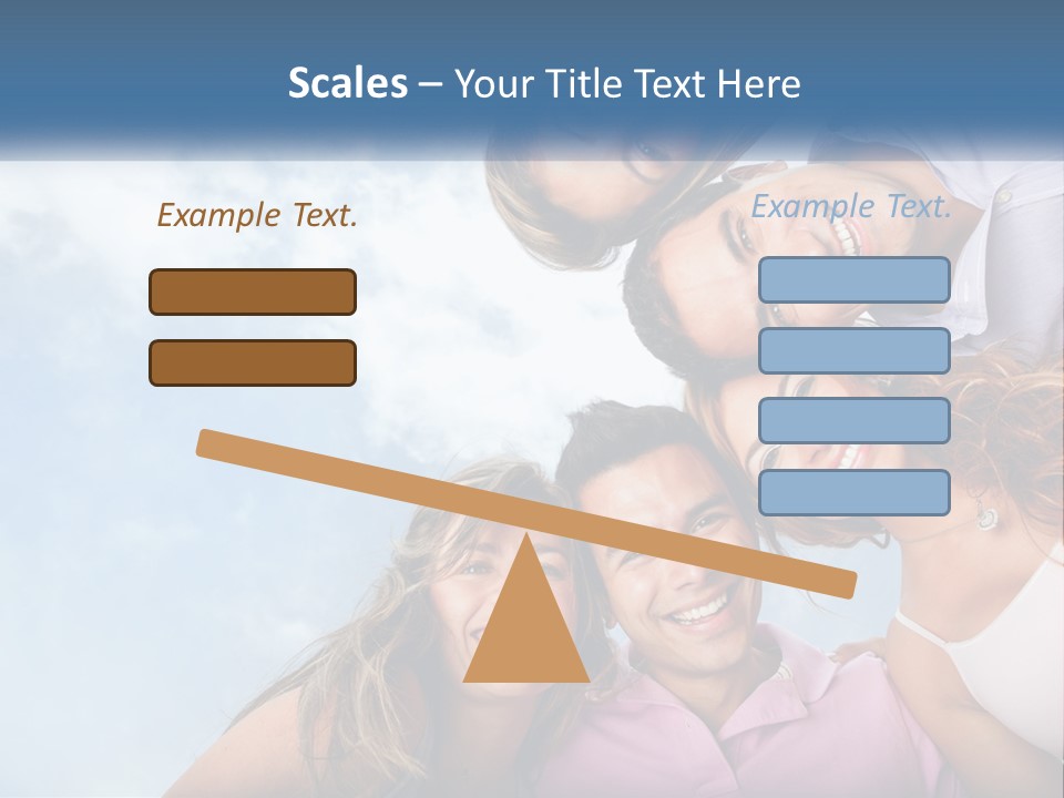 A Group Of People Standing Together In A Circle PowerPoint Template