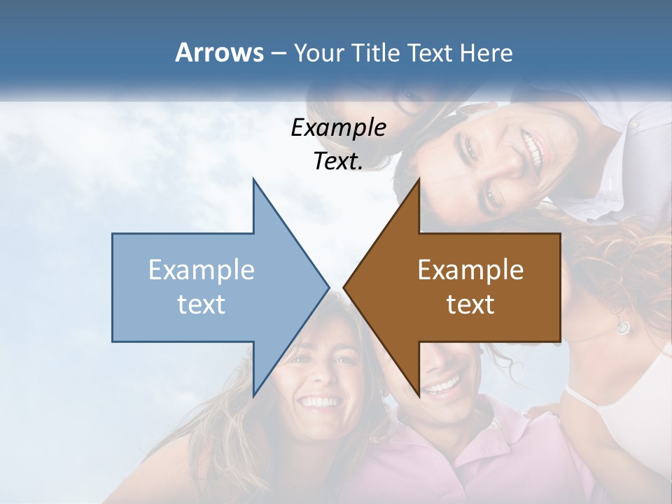 A Group Of People Standing Together In A Circle PowerPoint Template