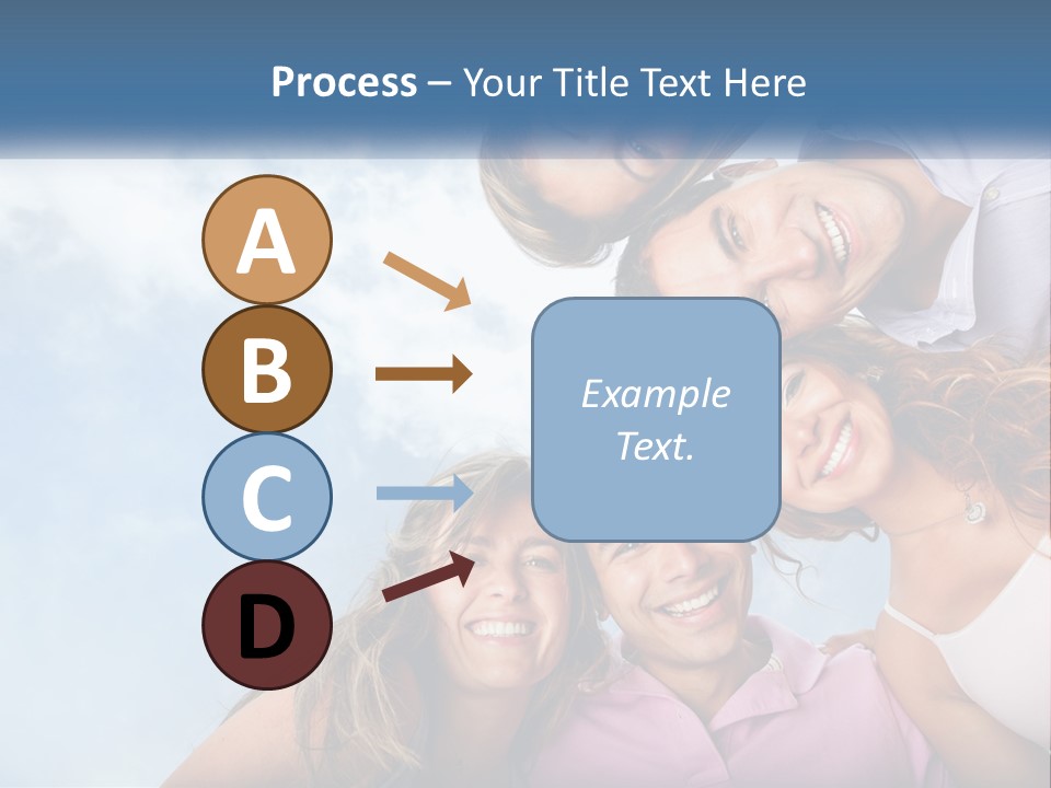 A Group Of People Standing Together In A Circle PowerPoint Template