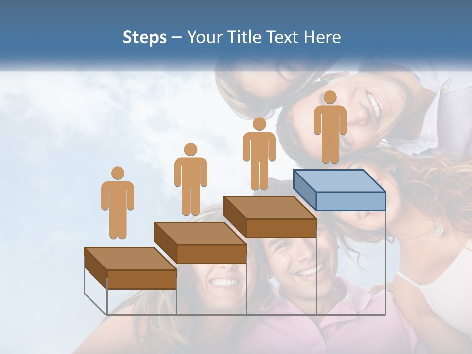 A Group Of People Standing Together In A Circle PowerPoint Template