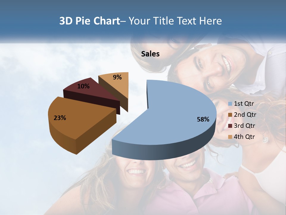 A Group Of People Standing Together In A Circle PowerPoint Template