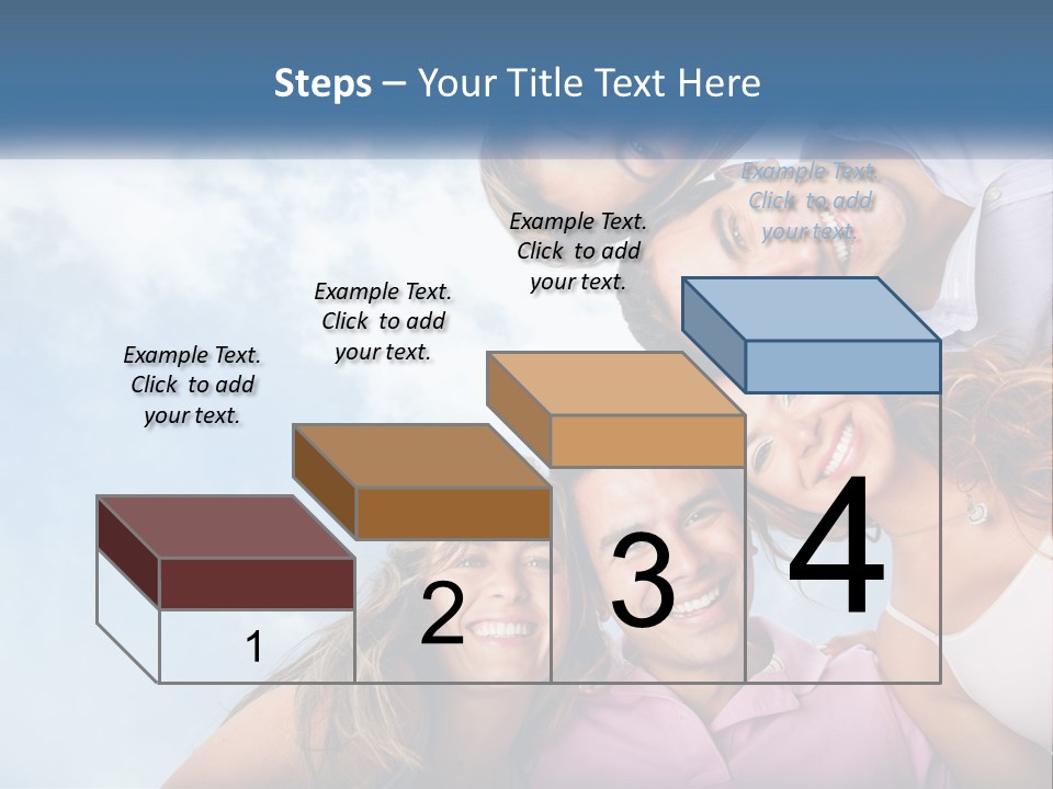 A Group Of People Standing Together In A Circle PowerPoint Template