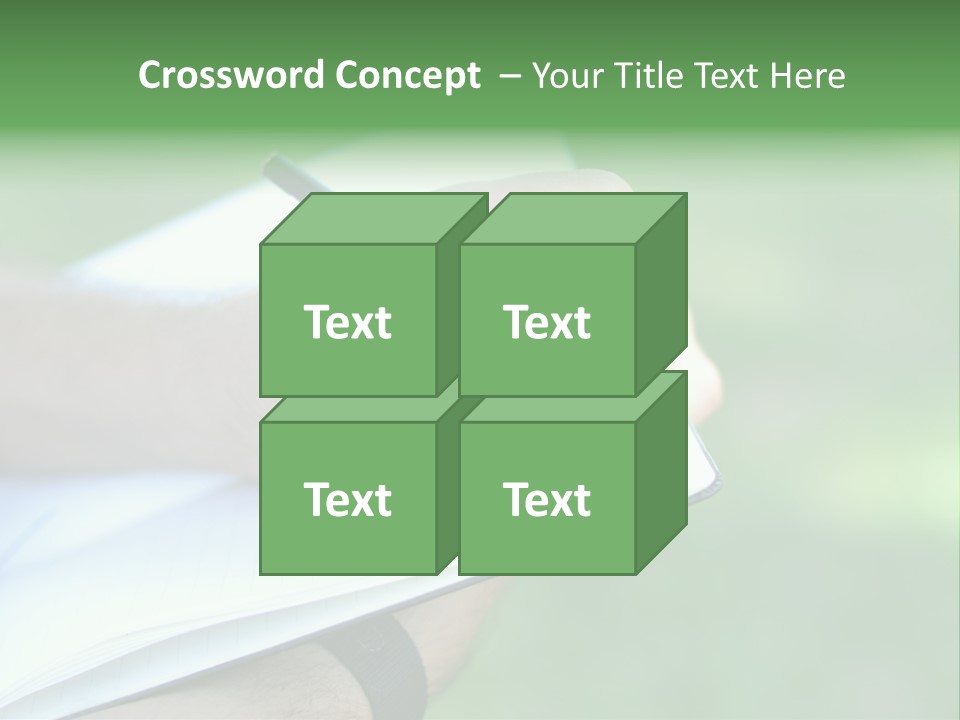 A Person Writing On A Notebook With A Pen PowerPoint Template